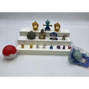 Pokemon Mix Lot 1” figures & BK Nintendo Keychain Mix Lot + Rubber Pokemon